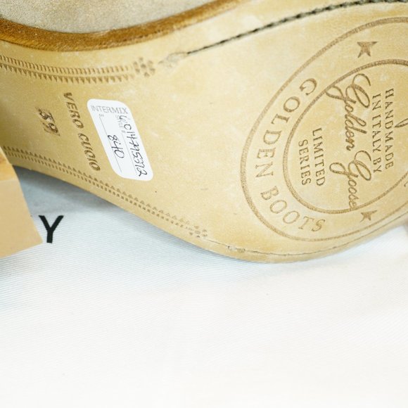 Golden Goose Candy Suede Cowboy Boots, Beige, Multiple Sizes, New w/ COA, Bag - Picture 4 of 14